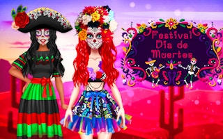 Festival Dia de Muertos Makeup & Dress Up Game