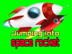 Jumping into Space Rocket Travels in Space Online Arcade Game