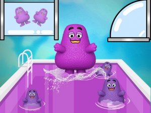 Grimace Shake Slide Online Arcade Game