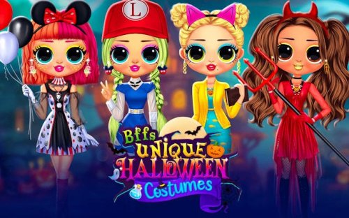 BFFs Unique Halloween Costumes Dress Up Game
