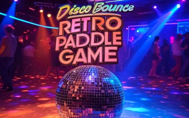 Disco Bounce Retro Paddle Ball Game