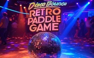 Disco Bounce Retro Paddle Ball Game