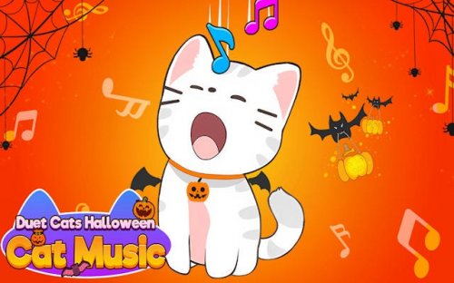 Duet Cats Halloween Cat Music - 2 Player Rhythm Game