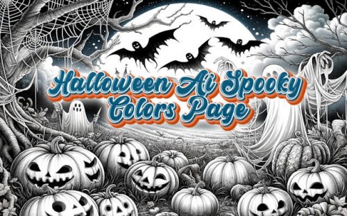 Halloween Ai Spooky Colors Page - Coloring Game