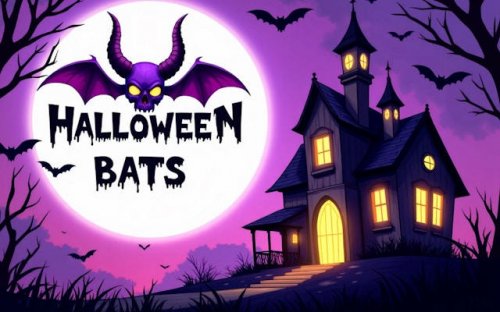 Halloween Bats: Candy Match Puzzle
