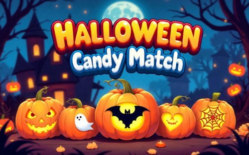 Halloween Candy Match Puzzle Game
