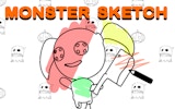 Monster Sketch Drawing Game - Free Online Coloring & Drawing