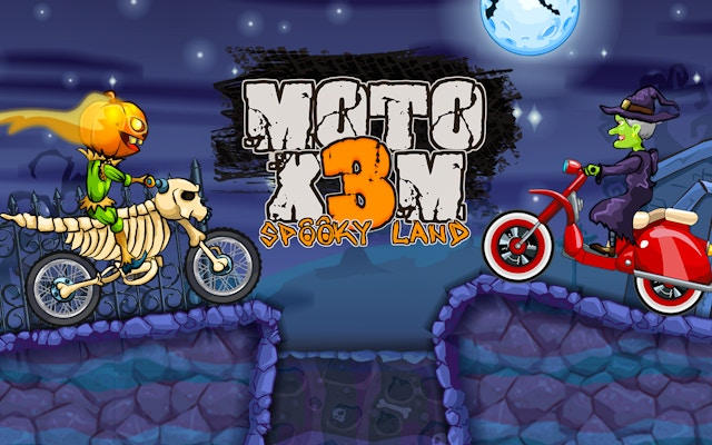 Moto X3M Spooky Land - Halloween Bike Racing Game
