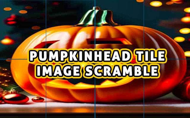 Pumpkinhead Tile Image Scramble Puzzle Game
