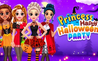 Rainbow Girls Halloween Salon: Princess Dress Up Game