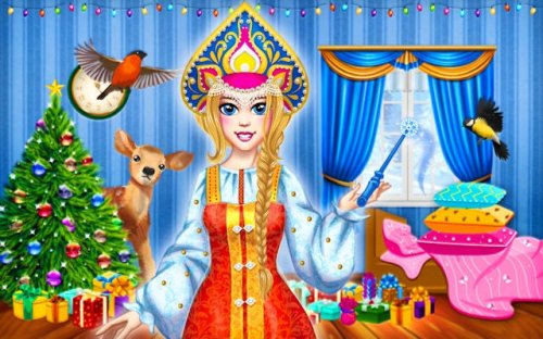 Snegurochka Russian Ice Princess Dress Up & Decoration Game