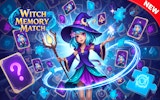 Witch Memory Match - Free Online Card Matching Game
