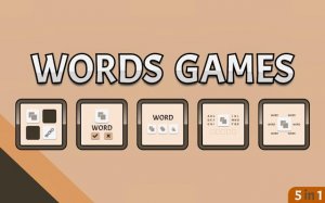 Words Games: 5-in-1 Brain Training Puzzle Online Game - Word Puzzle Game
